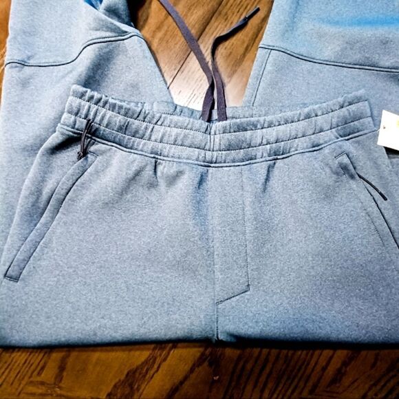 New All In Motion grayish blue Zip pockets Joggers Active Pants Sweatpants - Picture 4 of 6